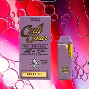 Cali Clear Grape Pie Live Resin 1G Disposable