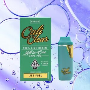 Cali Clear Jet Fuel Live Resin 1G Disposable