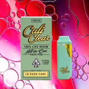 Cali Clear LA Kush Cake Live Resin 1G Disposable