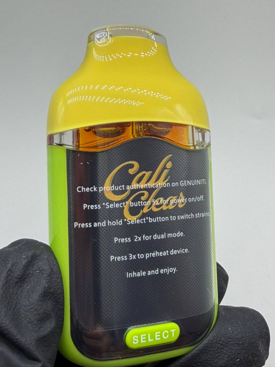 new cali clear dual chamber disposable.
